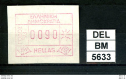 DEL-BM5633, Griechenland, ATM, 1993, Xx, M31, Rhodos '93 - Automatenmarken [ATM]