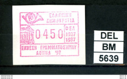 DEL-BM5639, Griechenland, ATM, 1997, Xx, M35, Athen '97 - Automatenmarken [ATM]