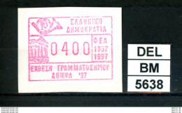 DEL-BM5638, Griechenland, ATM, 1997, Xx, M35, Athen '97 - Automatenmarken [ATM]