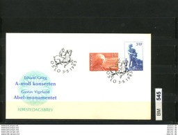 Norwegen, FDC 1983, 885-886 - Briefe U. Dokumente
