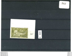 Monaco 715 - Probedruck Mit Rückseitigem Stempel - Errors And Oddities