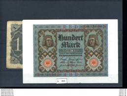 3 X Div. Geldscheine In Stark Unterschiedlicher Erhaltung - Collections