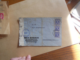 Lettre De Max Steinig Glassmeister Dusseldorf Avec Censure - Nooduitgaven Amerikaanse Zone