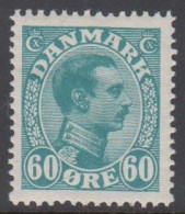 1921. King Christian X. 60 Øre Blue-green LUXUS.  (Michel 127) - JF414190 - Nuovi