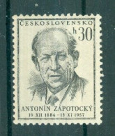 TCHECOSLOVAQUIE - N°931** MNH  LUXE SCAN DU VERSO. Mort Du Président Antonin Zapotocky. - Ungebraucht