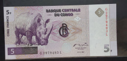 Congobb  5   Francs   1997.      Pick 86 - République Du Congo (Congo-Brazzaville)