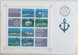 Schwitzerland 1978, Special Schweiz Cover Nationale Briefmarken Ausstelung LEMANEX Lausanne 78, Block 23,Mi. 1120-1127 - Briefe U. Dokumente