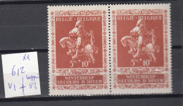 Belgie - Belgique: 612-V ** MNH  (zie  Scan)  + Luppi V3 ** MNH - 1931-1960