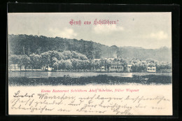AK Berlin-Grunewald, Schildhorn, Erstes Restaurant Schildhorn Adolf Schröder, Früher Wegener - Grunewald