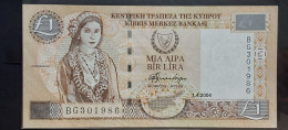 Cyprus  1 Lira. 2004. . Pick 60.  Unc - Cyprus