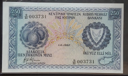 Cyprus  250. Mils. . 1982 . . Pick 41.  Unc - Cyprus