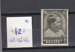 Belgie - Belgique: 442-V * MH  (zie  Scan) - 1931-1960