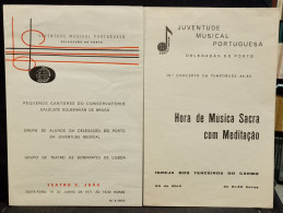 Programas 1965/71 Juventude Musical Portuguesa - Programme