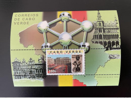 Cape Kap Verde Cabo Verde 2001 Mi. Bl. 34 Expo Belgica Atomium Bruxelles Brussels Manneken Pis - Monuments