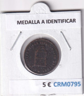 CRM0795 MEDALLA A IDENTIFICAR - Other & Unclassified