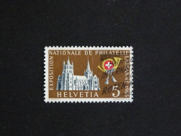 SUISSE SCHWEIZ SWITZERLAND HELVETIA YT 558 OBLITERE - EXPOSITION PHILATELIQUE CATHEDRALE DE LAUSANNE - Gebraucht