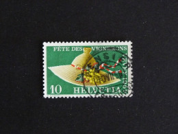 SUISSE SCHWEIZ SWITZERLAND HELVETIA YT 559 OBLITERE - FETE DES VIGNERONS VEVEY CHAPEAU VAUDOIS - Gebraucht