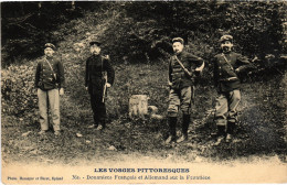 PC DOUANE CUSTOMS LES VOSGES DOUANIERS FRANCAIS ET ALLEMAND (a45241) - Customs