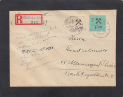 EINGESCHRIEBENER BRIEF AUS GROSSRÄSCHEN NACH MEININGEN, 4-3-46. - Covers & Documents