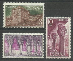 Spain 1975 Mi 2190-2192 MNH  (ZE1 SPN2190-2192) - Abbeys & Monasteries