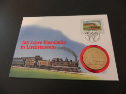 Liechtenstein 5 Euro 1997 - 125 Jahre Eisenbahn In Liechtenstein - Numis Letter 1997 - Liechtenstein