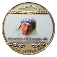 LIBERIA 10 DOLLARS MOMENTS OF FREEDOM - THERESA MOTHER 1979 NOBEL PEACE PRIZE 2004 - Liberia