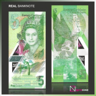 East Caribbean 5 Dollars 2021 QEII BANKNOTE!!! NOT FANTASY - Other & Unclassified