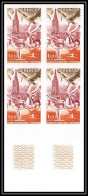 France N°2019 Championnats Du Monde De Gymnastique (gymnastics Gym) Strasbourg Non Dentelé Imperf ** MNH Bloc De 4 - Gymnastiek