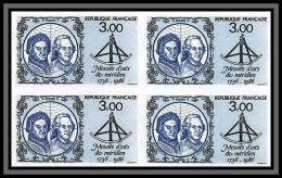 France N°2428 Maupertuis Mathématicien Physicien Astronome Physic Bloc 4 Non Dentelé ** MNH Imperf - Physics