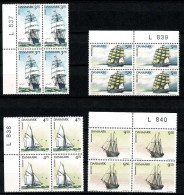 Denmark; 1993 Sailing Ships; Set Of 2 In Block Of 4. - FDC