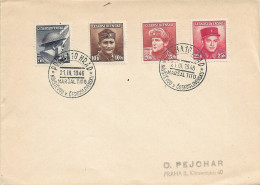 CZECHOSLOVAKIA. POSTMARK. MARSHAL TITO VISIT CZECHOSLOVAKIA. PRAGUE. 1946 - FDC