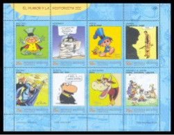 ARGENTINA - AÑO 2003 - EL HUMOR Y LA HISTORIETA III - COMICS - HOJA SOUVENIR CON 8 SELLOS MINT - Ongebruikt