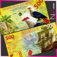 Mujand Nederlands – Mauritius 500 Gulden Polymer Private Fantasy Test - Mauritius