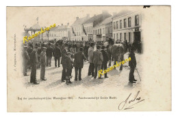 Waregem Waereghem Paardenwedstrijd Groote Grote Markt Dag De Paardenloopwedstrijden 1901 Paard Cheval De Trait Trekpaard - Waregem