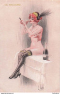 ILLUSTRATEUR VALLET LE RACCORD FEMME NUS AVEC DES BAS - Vallet, L.