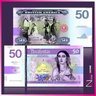 Mujand Pocahontas £50 Polymer Note Private Fantasy - Other & Unclassified