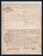 40258 Riom Auvergne Devaux N°278 Indice 6 + Contremarque 288 29 Avril 1719 Lettre Fiscal 18ème - Seals Of Generality