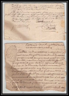 40221 Riom Auvergne Devaux N°308 Indice 5 Lot De 2 1726 Lettre Document Très Ancien 18ème Siècle - Seals Of Generality