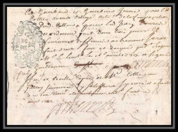 40214 Riom Auvergne Devaux N°298 Indice 5 1722 Lettre Document Très Ancien 18ème Siècle - Seals Of Generality