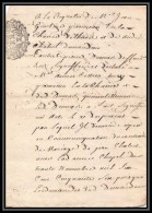 40213 Riom Auvergne Devaux N°299 Indice 5 Mars 1722 Lettre Document Très Ancien 18ème Siècle - Seals Of Generality