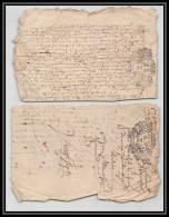 40166 Riom Auvergne Devaux N°298 Indice 5 Lot De 2 1719 + Contremarque Lettre Document Très Ancien 18ème Siècle - Cachets Généralité