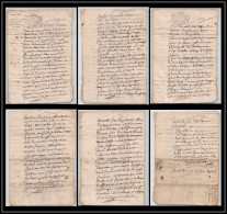 40175 Riom Auvergne Devaux N°300 Indice 5 16 Aout 1687 Complet 8 Pages Lettre Document Très Ancien 18ème Siècle - Cachets Généralité