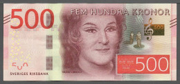 Sweden 2016 500 Kronor Pick 73b5 Edition 2022 Prefix Letter K *RR* - Sweden