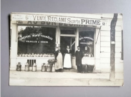 CPA Devanture De Magasin Epicerie " Au Bon Beurre " Mr Mangin Date Et Lieu à Déterminer - Geschäfte