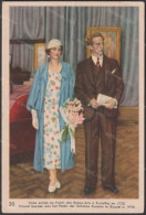 CHROMO Reine ASTRID  Quatrième Série N°20 Visite Palais Des Beaux Arts  Bruxelles 1935+/-8x12cm #966005 - Côte D'Or