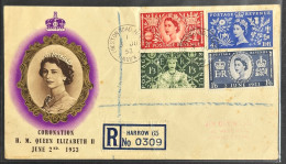 Gran Bretagna 1953 FDC Coronation H.M. QE II UNIF. 532/35 - Covers & Documents