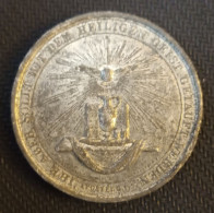 1850s... GERMANY. Religious Zinc Medal, Excellent Condition! - Royal/Of Nobility