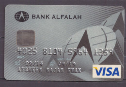 USED COLLECTABLE CARD BANK ALFALAH  VISA CARD  (19) - Credit Cards (Exp. Date Min. 10 Years)