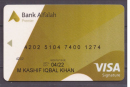 USED COLLECTABLE CARD BANK ALFALAH  VISA CARD  (19) - Credit Cards (Exp. Date Min. 10 Years)