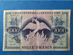 1943 LA REUNION 1000 FRANCS ETAT MAGNIFIQUE TRES TRES RARE Photo Avec Numero    7200$ En 6200 $ Resultat (j) - Reunion